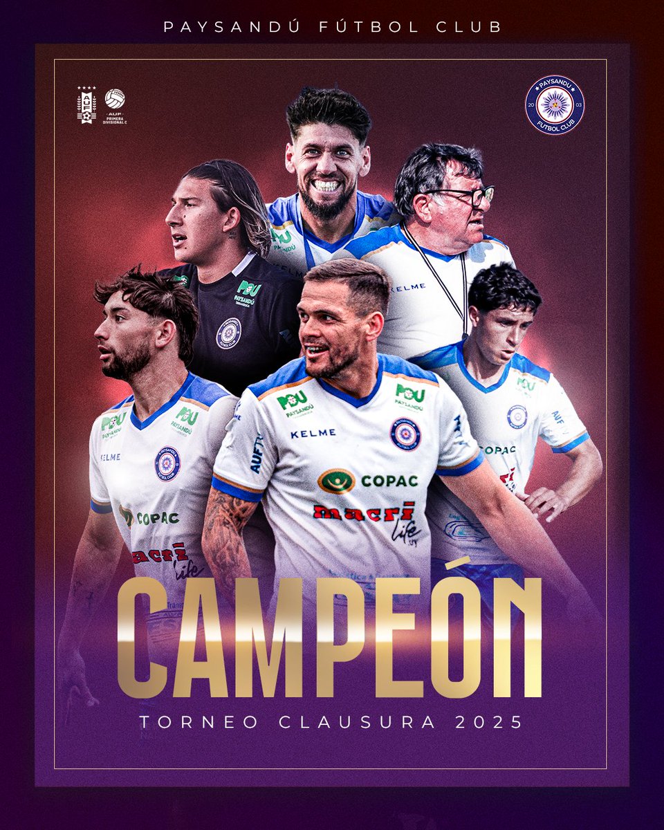 DivisionalCAUF's tweet photo. 🏆 ¡𝗖𝗔𝗠𝗣𝗘𝗢𝗡𝗘𝗦 𝗢𝗧𝗥𝗔 𝗩𝗘𝗭ⵑ

El Torneo Clausura también se queda en manos de @paysandufc_of.

#PrimeraC https://t.co/QNT7G9JRhf