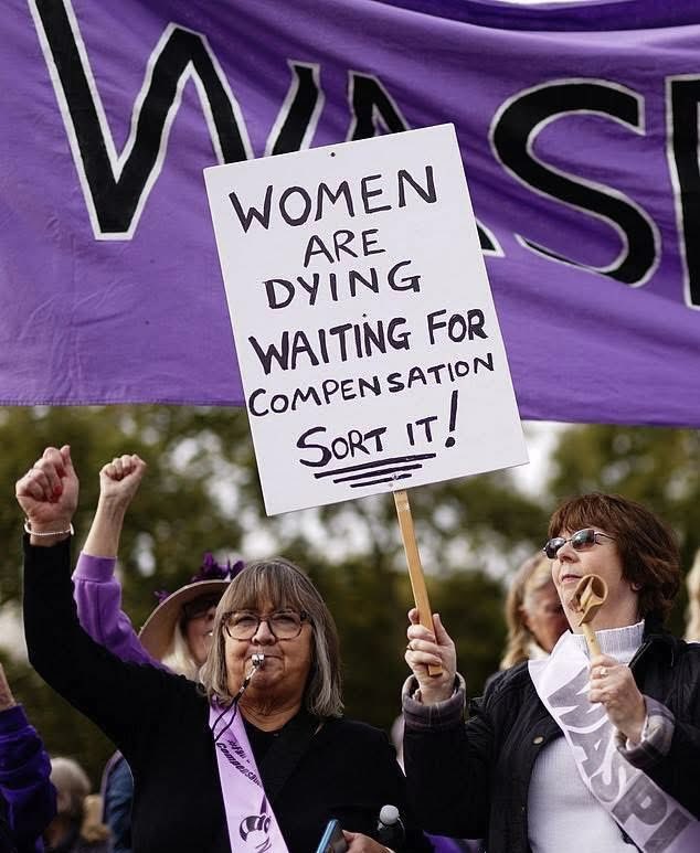 50sWOWPembsCarm's tweet image. What is the delay @Keir_Starmer @patmcfaddenmp?  Over 400,000 #50swomen #WASPI have DIED during this campaign. Billions of £s saved by raising the SPA without notice.  Please accept the invitation to attend #mediationNOTlitigation. ✊ You told us you were on our side!