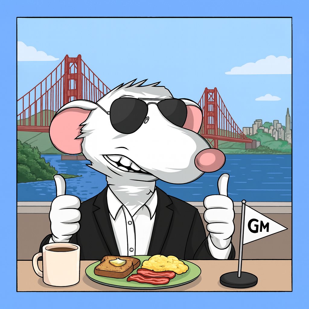 GM  familia,
It’s Monday — new week, new cheese to chase. 💼🐀
Stack that cheddar, stay loyal to the Familia, and keep them tails high.
The sewer never sleeps, but the Mafia always rises.

Let’s get it. 🧀🐀