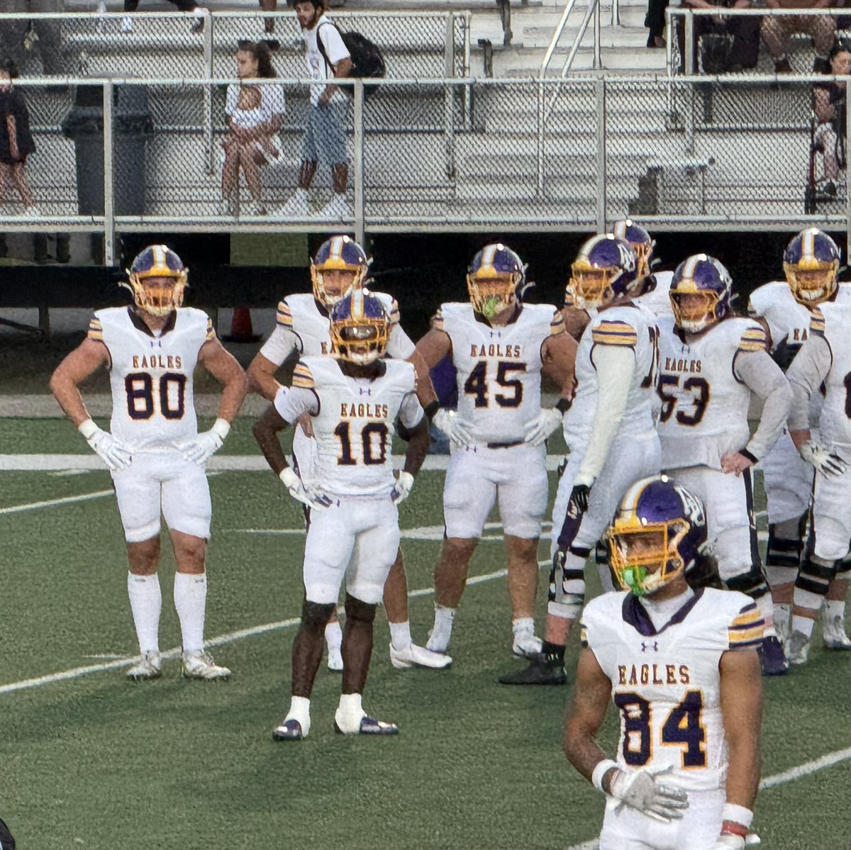 Congratulations <a href="/ty_beerbohm/">Ty Beerbohm</a> #80 on getting his first college minutes.  #OnceAnEagle...