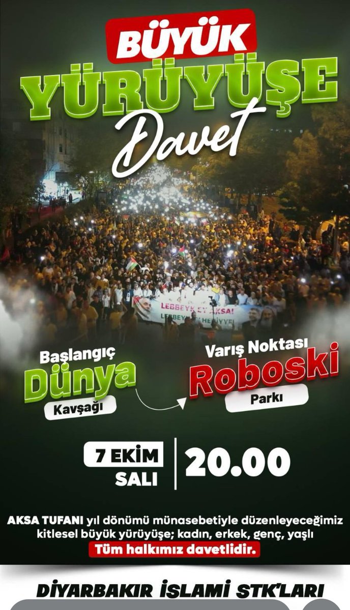 #GazzeİçinYürüyoruz Diyarbakır