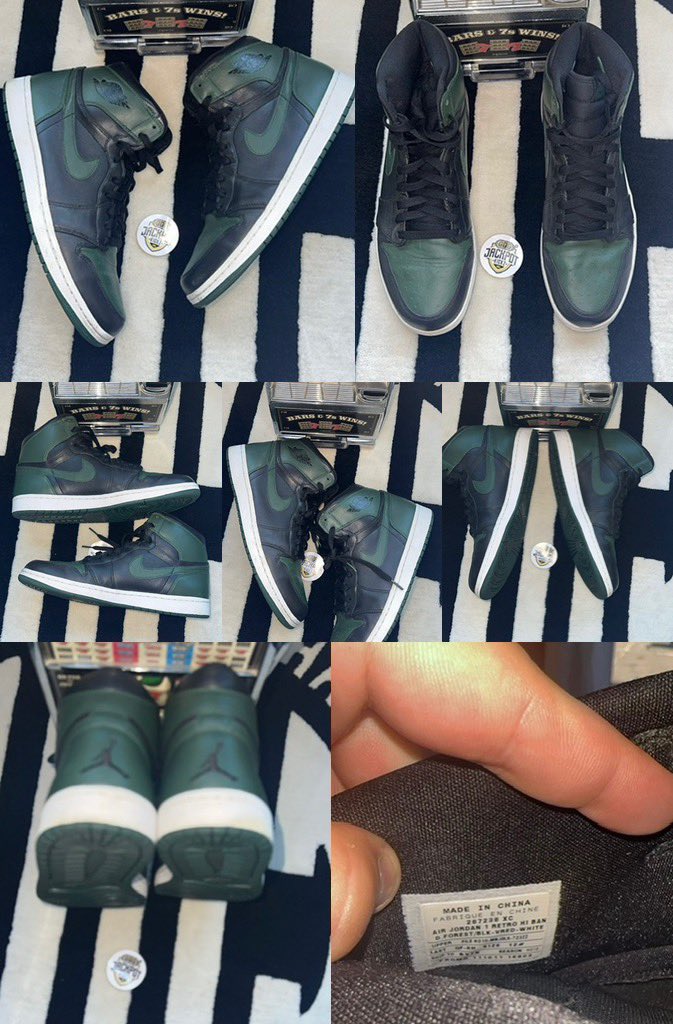 MrUnloved1s's tweet photo. #samplesundays
📸 davidsgrails
•
Air Jordan 1 High "Banned" 2010 samples.- Dark Forest / Black / Varsity Red / White
•
This is the 4th sample I’ve seen for the banned 2011 release. One like this, but green with the red banned X on the back. Another just bred with different leather, Jumpman on the heel. And the other being silver. Another great find!