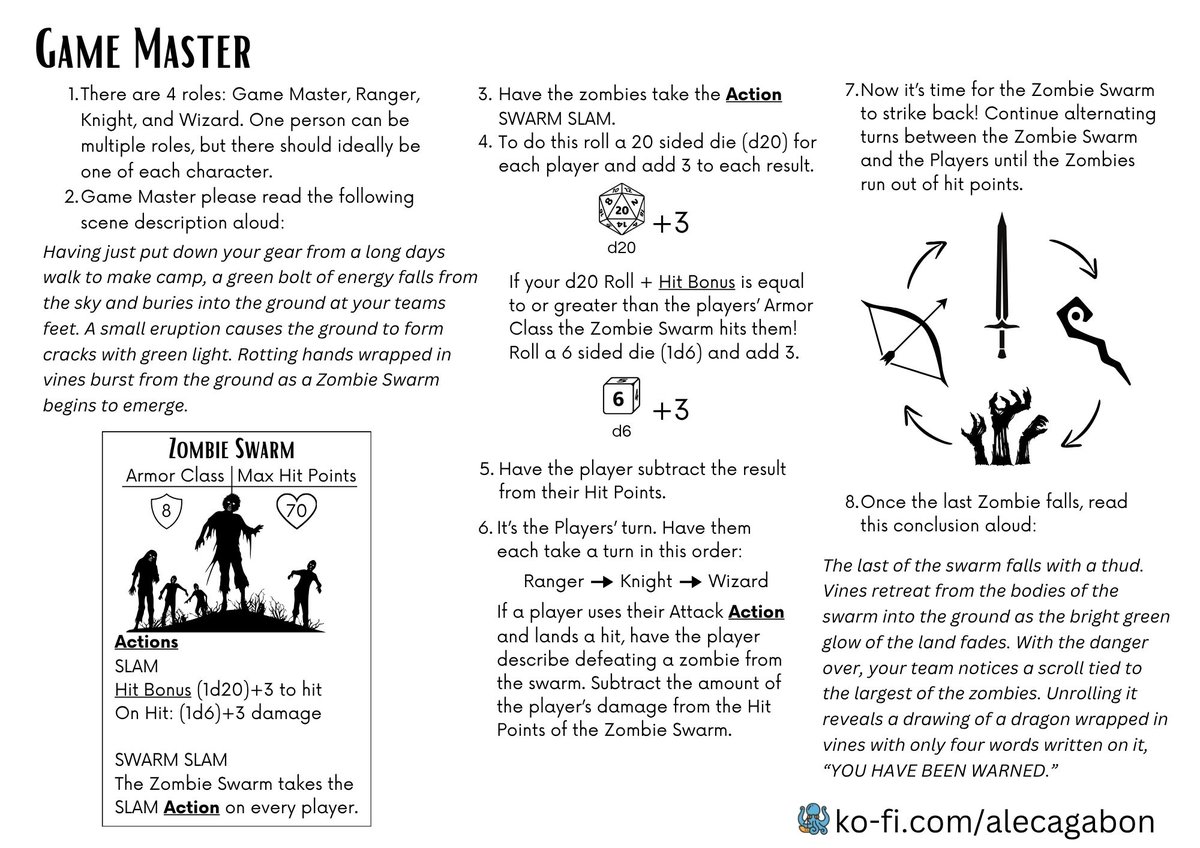 LaserKraken's tweet image. New to Dungeons &amp;amp; Dragons? ⚔️🐉🎲 I made a simple worksheet to dive straight into your first adventure! Try it out and let me know what you think! #DnD #TabletopRPG #BeginnerFriendly
