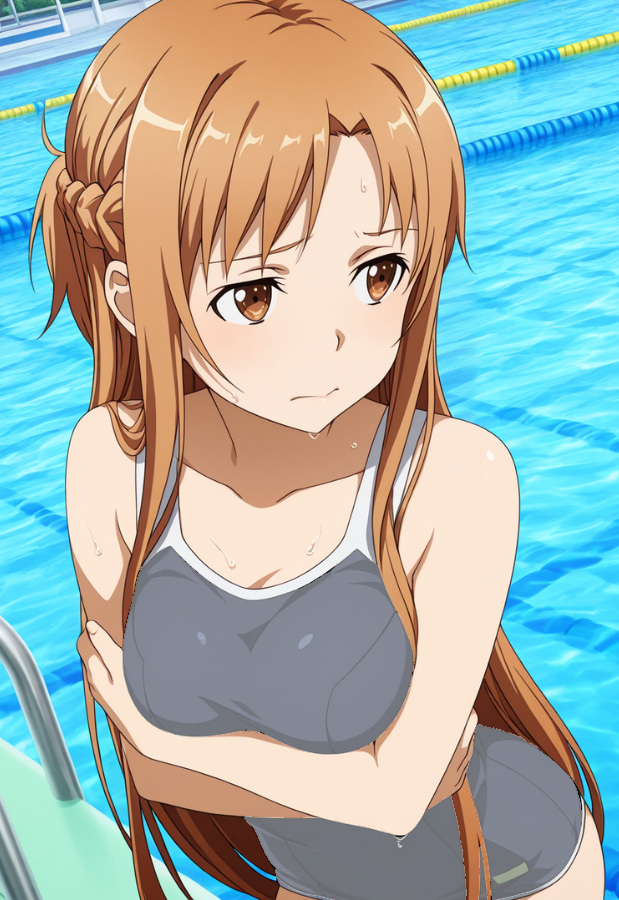 vtjbtr's tweet photo. アスナ
アスナ「最近流行ってる画像をクリック？って何かしら？？」
※画像クリックで透けます※ https://t.co/gualPdch8c