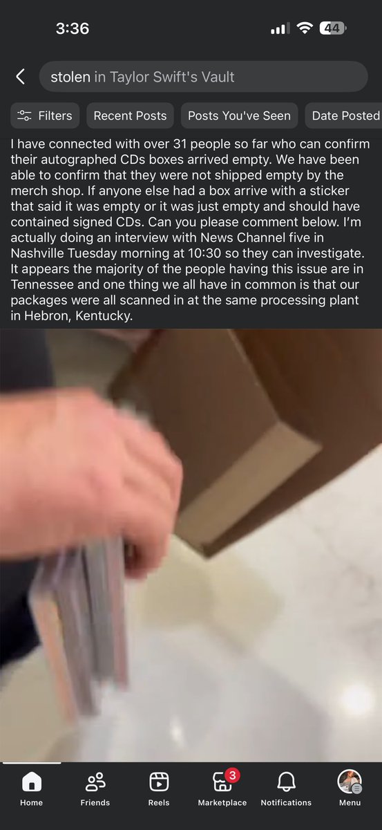 redheadheartbrk's tweet image. so just a heads up guys if your signed CDs are shipping from Nashville or Kentucky  through @DHLGlobal, over 50 consumers and then some (just on Facebook so far) have had their CDs ripped open and stolen with empty packages being delivered @UMG @taylornation13