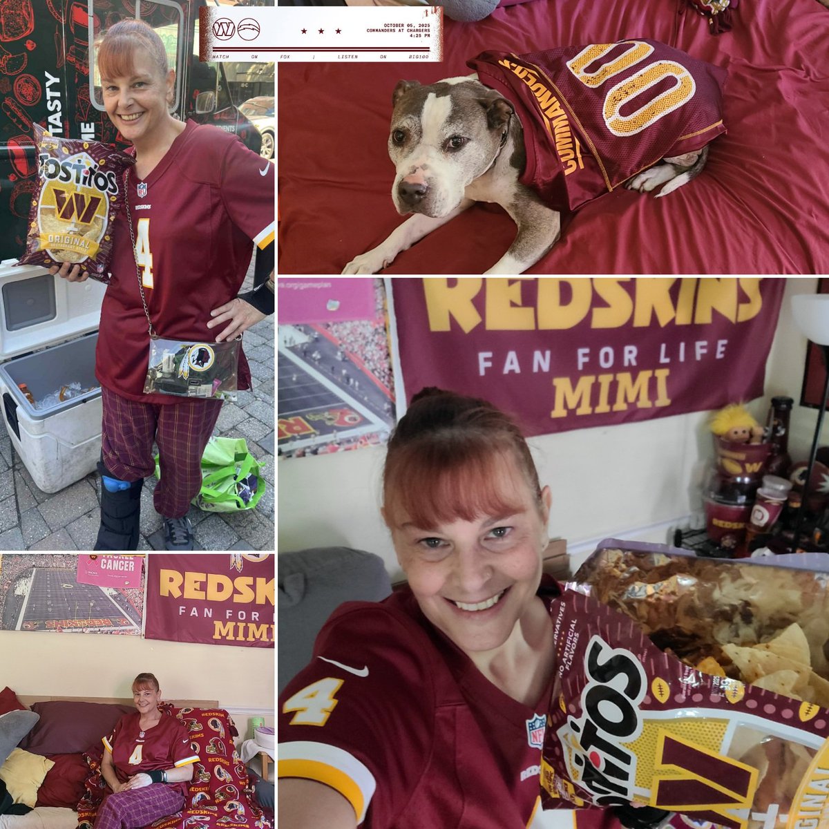 TheRealMsAmyGrl's tweet image. Let's go @Commanders , pull the plug on the Chargers‼️
#WASvsLAC #NFLweek5 
#DCTweetTeam @DCTweetTeam1932
#WashingtonCommanders 
#WashingtonRedskins 
#Lady_Sadie_Pretty_Pitty 

Today's snacks are brought to you by the letters F &amp;amp; H, @flavorhivetruck  DEFUCKINLICIOUS ‼️