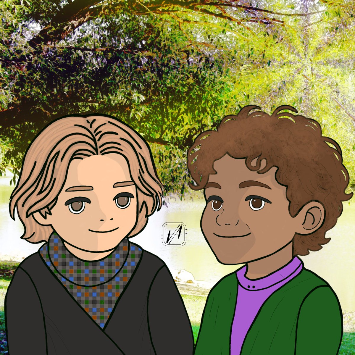 artbymarceshia's tweet photo. simon and wille's beautiful lake date ❤️
#youngroyals #fanart #simoneriksson #wilhelm #wilmon #wille #omarrudberg #edvinryding #youngroyalsfanart #digitalart #yrtwt #omrtwt https://t.co/QSmlTtFsRc