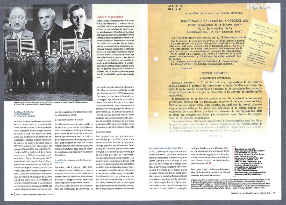 Notre Sécu a 80 ans !
Défendons l’héritage de nos anciens.
N’oublions pas qu’il a fallu se battre pour la créer !
On se battra pour la garder !
#FECFO