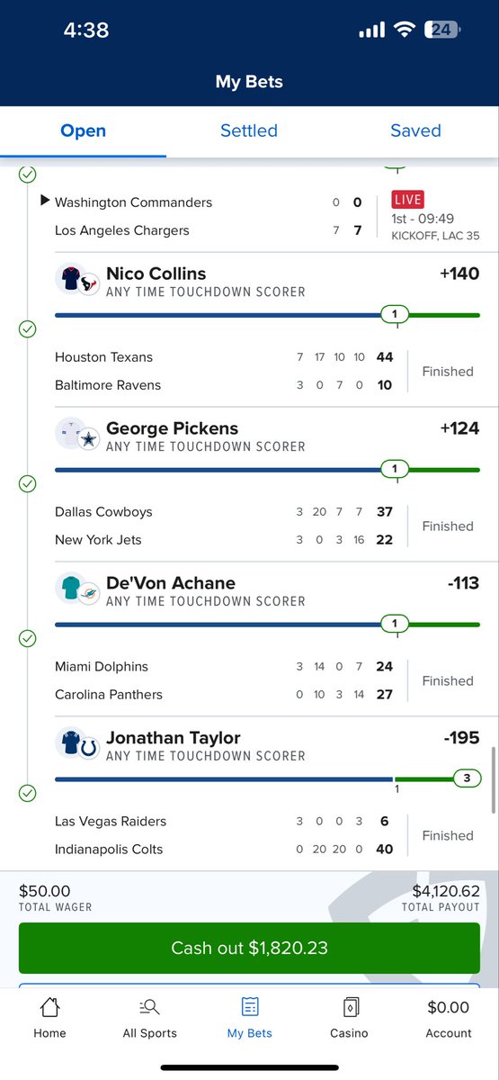 Metzgarr's tweet image. We just need David Montgomery to cash us out 👀 

I’ll do a giveaway if this hits 🔥💸

dubclub.win/Metzgarr