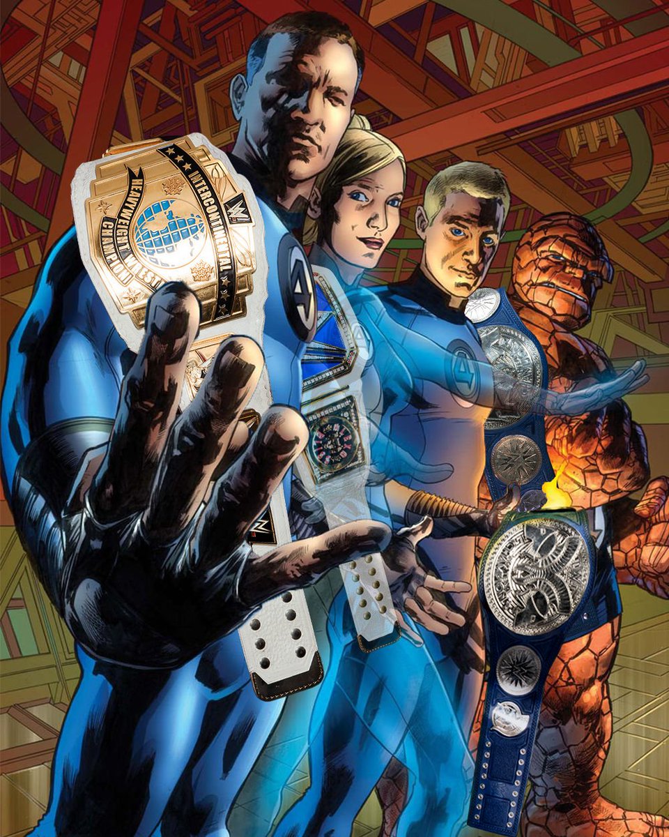 The Fantastic Four - WWE Intercontinental, Smackdown Women's and Tag Team Championships