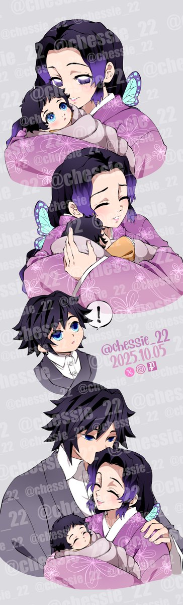 "¿Y qué tal si...?".
Traje a Shu bebé porque era sumamente necesario. La película puede destruirme pero no evitar que niegue la realidad (?) 🌊🦋👶❤️
#giyushino