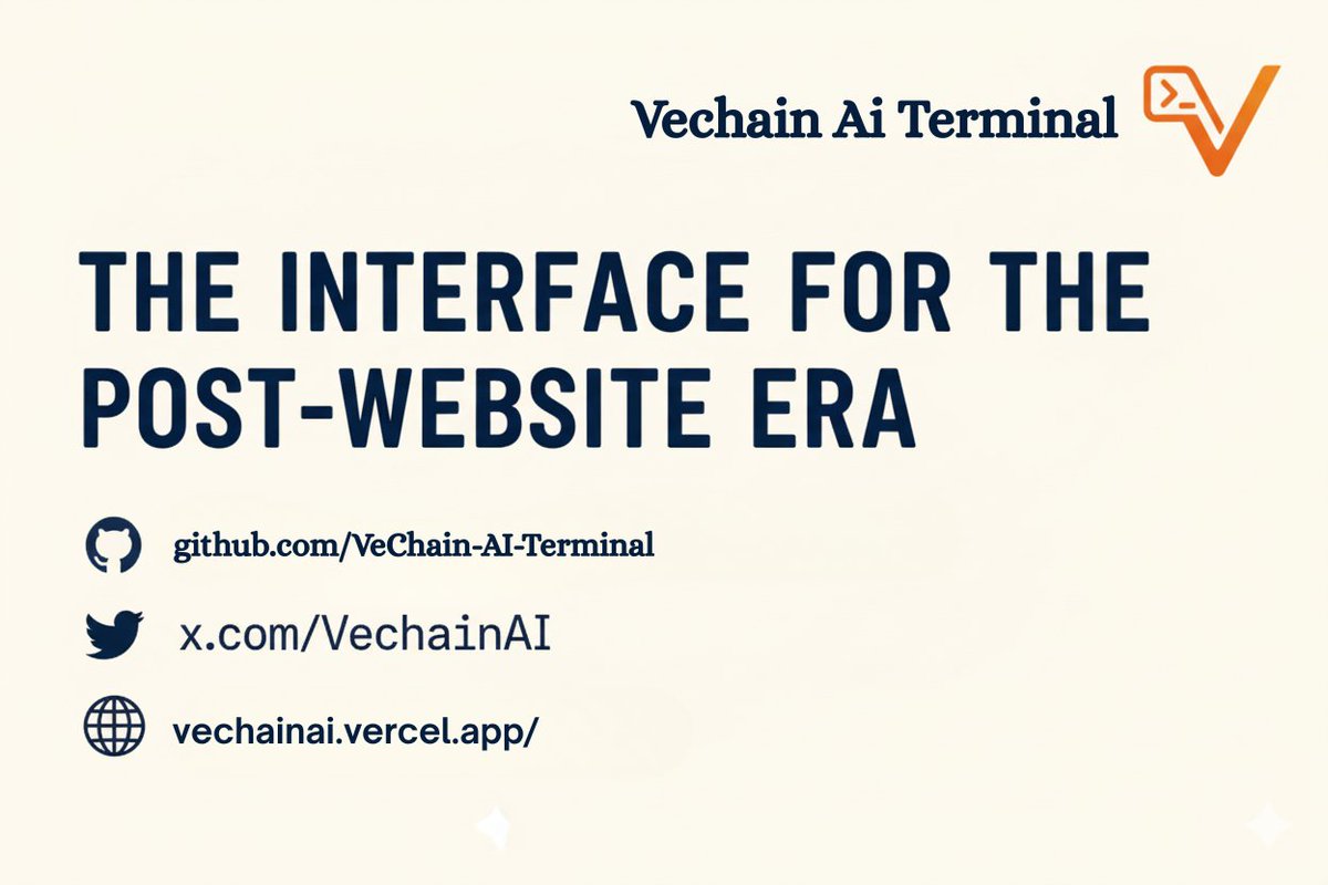Vechain AI Terminal tweet media