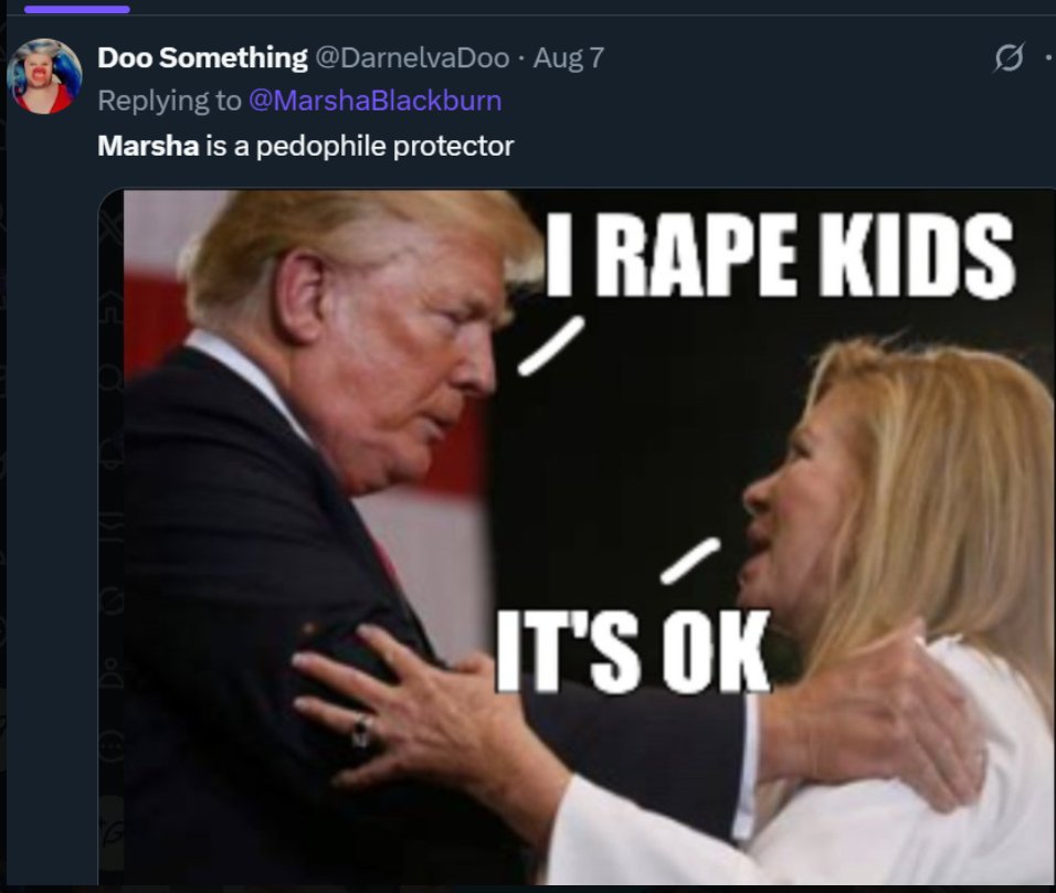 DarnelvaDoo's tweet image. Marsha is an #EpsteinFiles Trump #PedoProtector