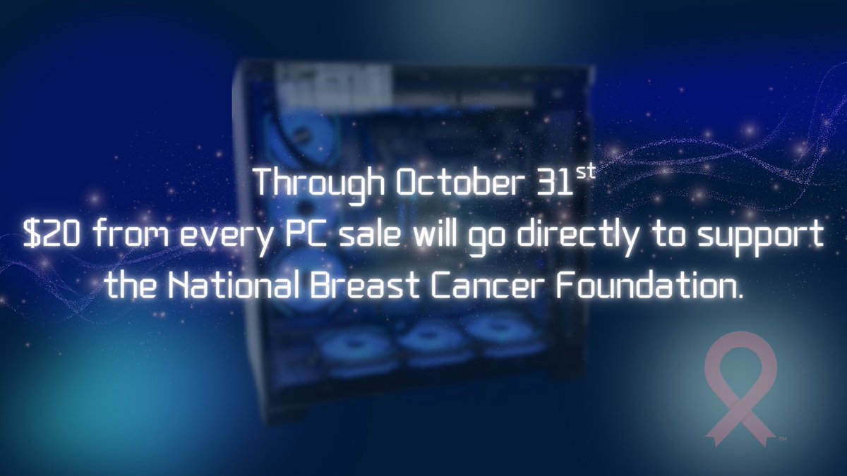 For every PC that is purchased now through October 31st, LANForge will donate $20 to the National Breast Cancer Foundation.