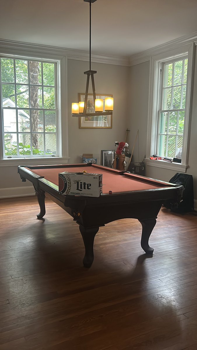 What age is too old for your dining room to be a pool hall? 

Asking for a friend