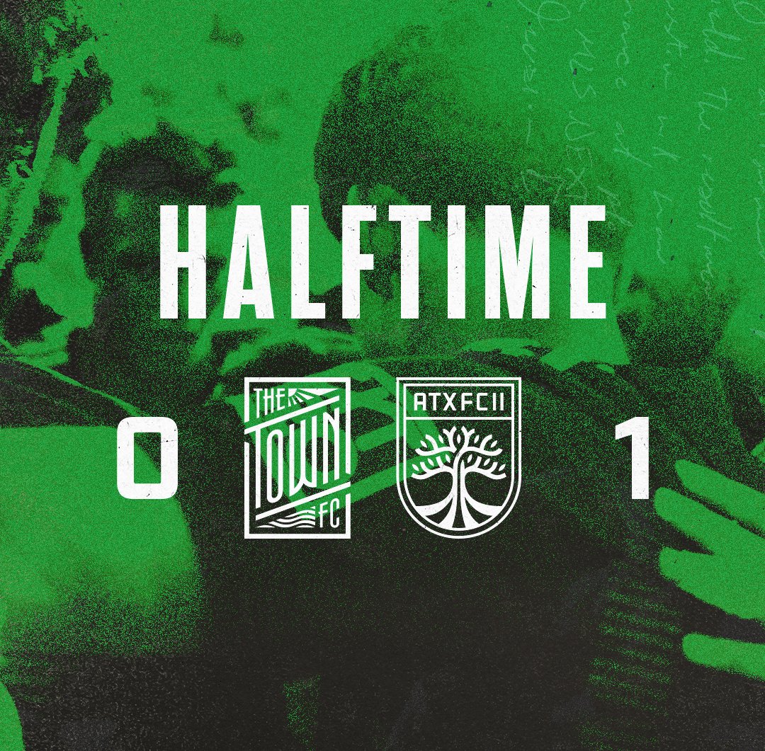AustinFCII's tweet image. Leading at half time.
