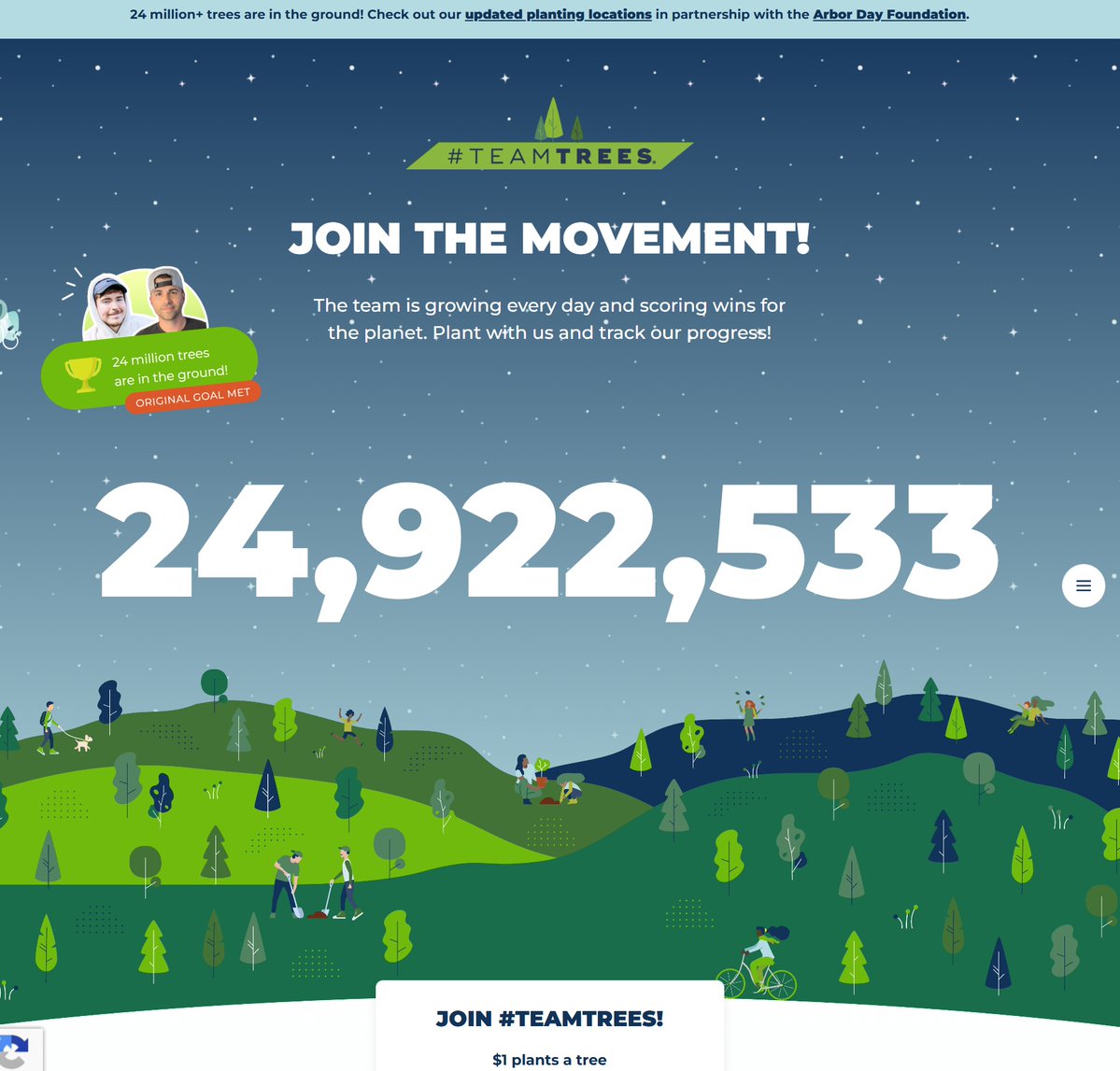 StocksOtc's tweet image. $trees website convinced me to invest here: #TeamTree