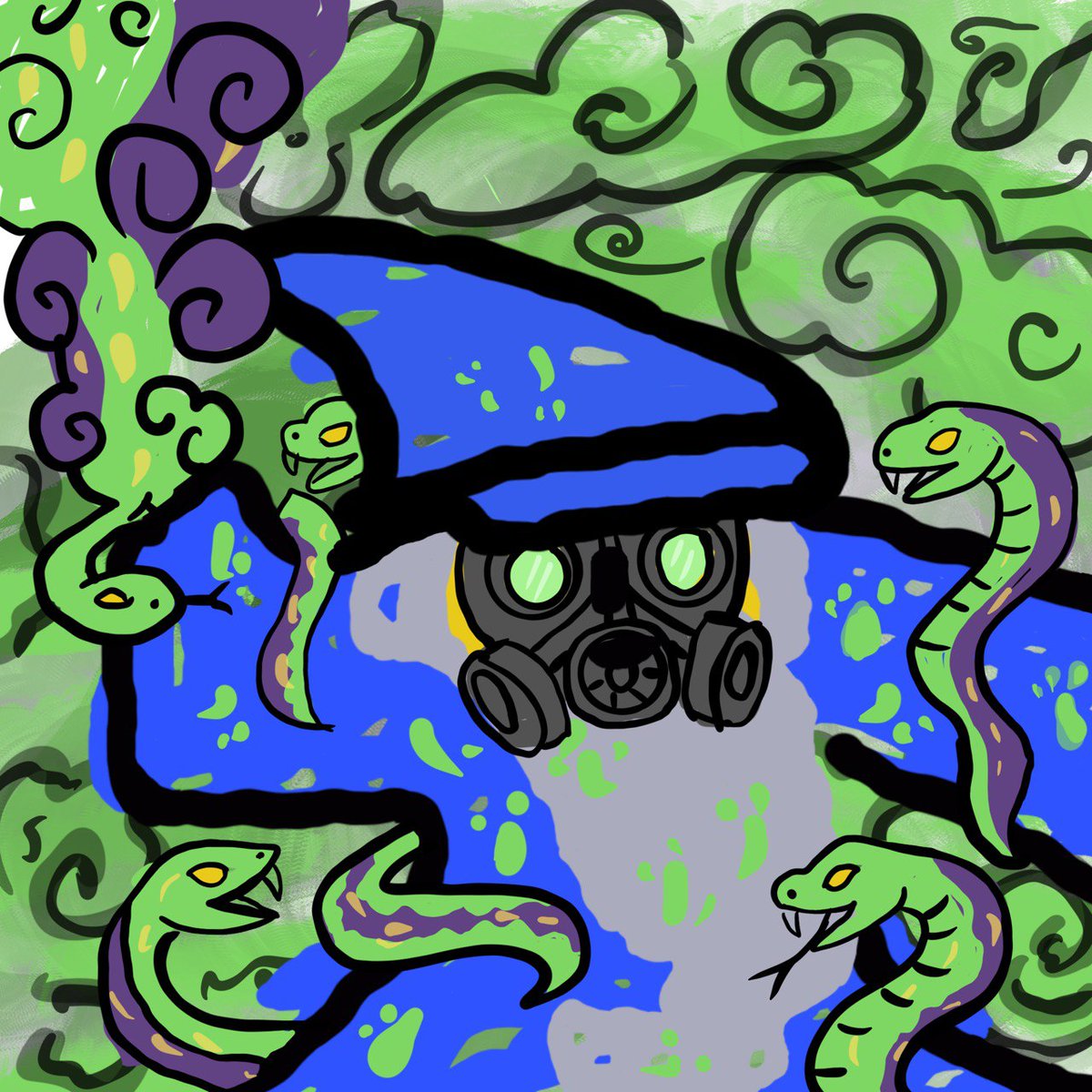 Mewshine_'s tweet photo. Navigating the crypto jungle requires vigilance. Just like this $MIM wizard, I'm ready for anything! #CryptoJourney #MIMGoals @bitcoinwizardry https://t.co/0SWLbGRF91