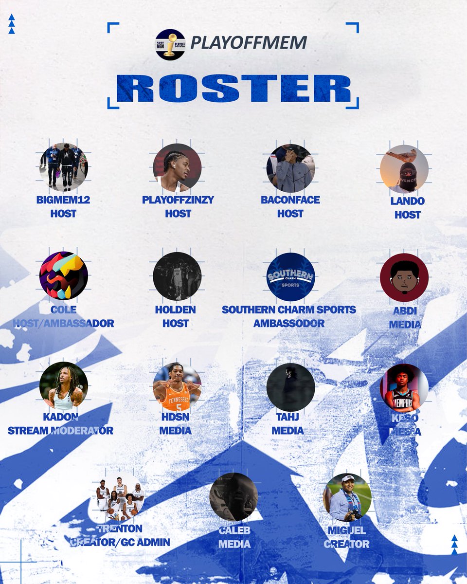 The team behind the platform and some of Grizz twitter’s finest.

PlayoffMEM expanded.