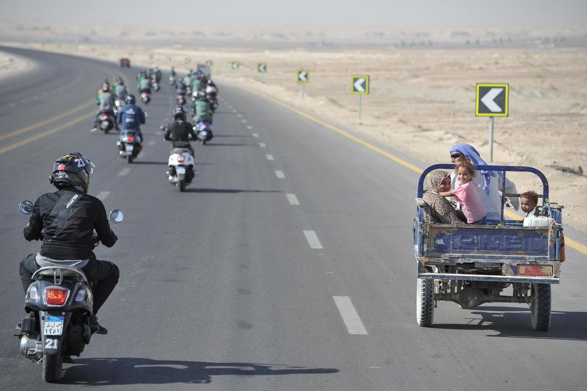 CrossEgypt's tweet image. Recap of day 4, The longest day of CEC 2025.
A 450 KM ride from Bahareya Oasis to Dakhla Oasis, filled with beautiful sightseeing and scenery. The riders sure did have a blast and made the best of it. 
#CEC2025