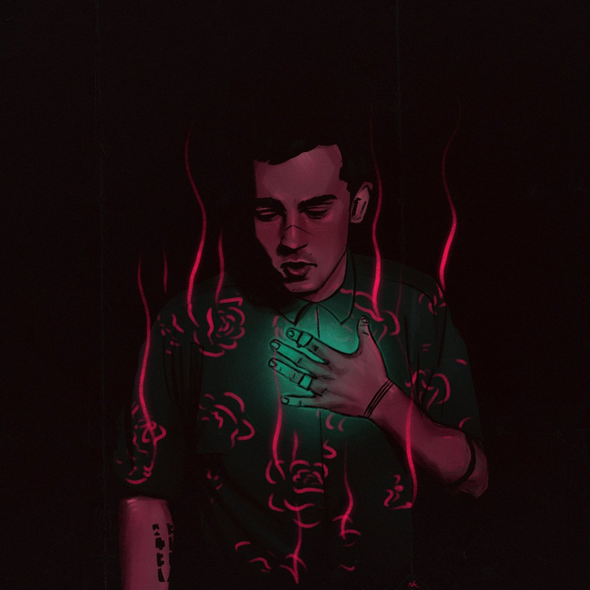 poisonous vibrations 
help my body run:.
:
happy birthday to my favorite album and favorite song of all time <3
#cliqueart <a href="/twentyonepilots/">twenty one pilots</a>