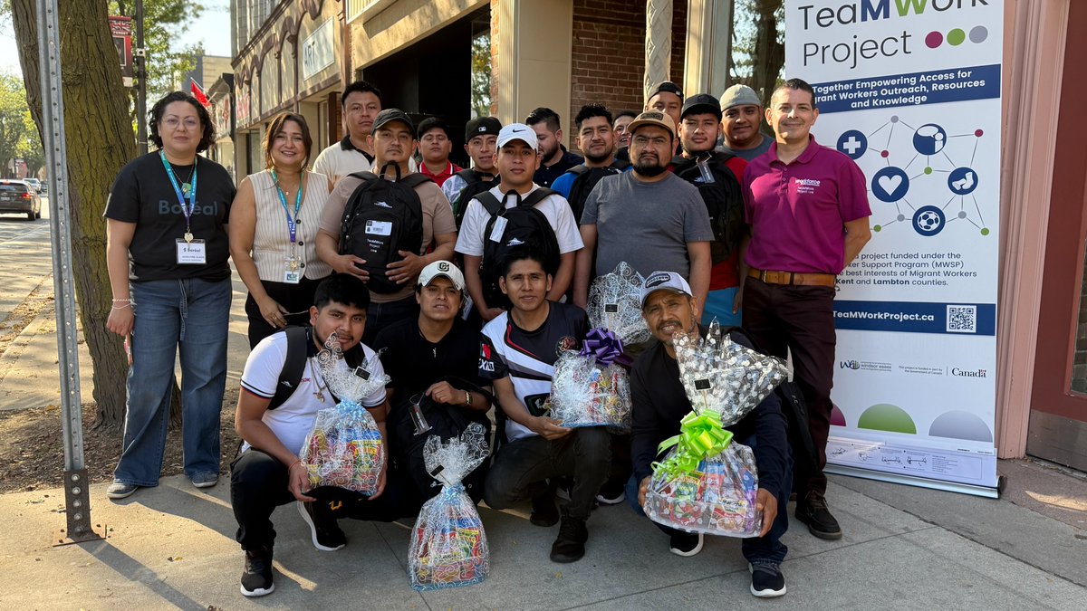 TeamworkMWSP's tweet image. Today at the end of the Domino Tournament hosted by Collège Boréal in Municipality of Chatham-Kent the TeaMWork project was invited to share information with temporary foreign workers from #Guatemalaand #Mexicoabout their rights while they live and work in #Canada It was a great…