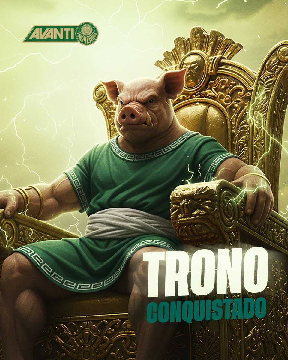 avantipalmeiras's tweet image. O trovão rugiu, o trono tremeu… e o Verdão mostrou quem manda! 👑⚡
É O TIME DA VIRADA! 💚🐷
#OPoderDoAvanti