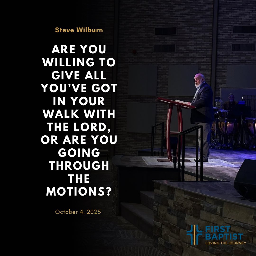 A powerful question to reflect on after today’s message!