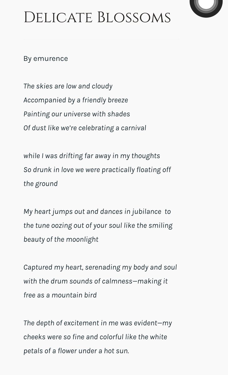 The Poet.                         The Poem.