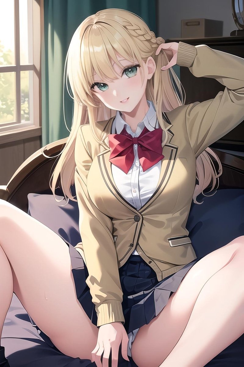 Felicia_AQUA's tweet image. ▹▸𝐺𝑜𝑜𝑑 𝑚𝑜𝑟𝑛𝑖𝑛𝑔➳♡໒꒱
おはよ～ございま～す♡

髪型ヨシッ
今週もよろしくお願いします♬*°
あ、ルーズソックスルーズソックス…

(制服の人は遊びに来てね💕)
#AIgotoschoo
限界まで挨拶します♬*°

 #AIart  #AIイラスト