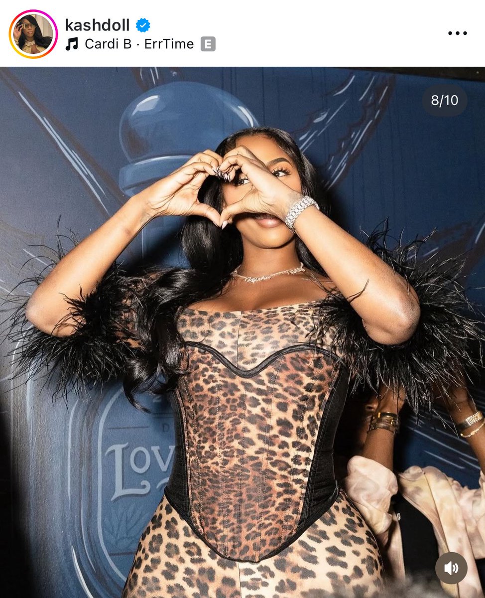 Kash Doll used Cardi B’s ‘ErrTime’ for her recent IG post.