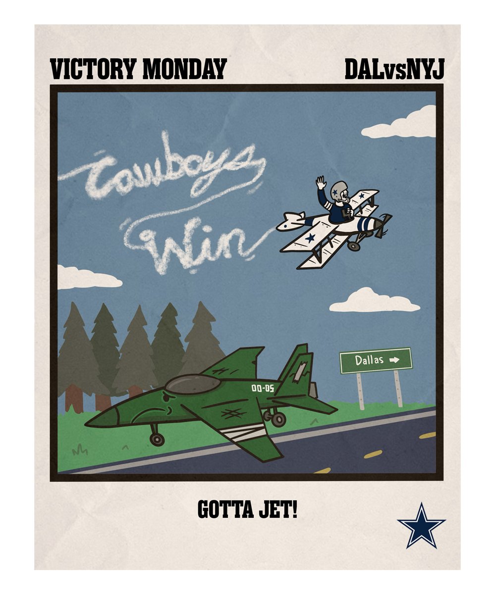 dallascowboys's tweet photo. it's a bird, it's a plane, it's a W https://t.co/33SvjHKePc