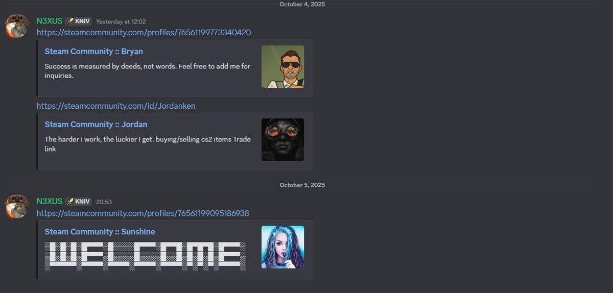 NexusX1_'s tweet image. Bruh tf is going on 💀💀💀💀 The moment i bought a mf Bayonet Ultraviolet FT hella mfs began adding me on steam without even being linked to the same groups 💀💀💀💀
