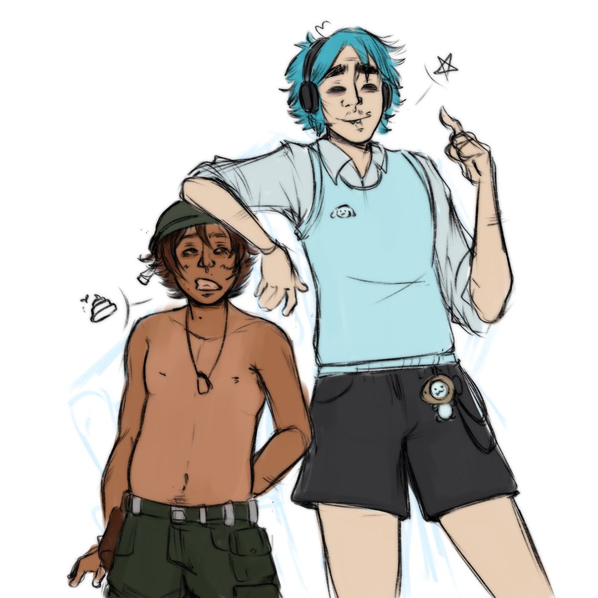 2D’s  shorts are even shorter bc of his long ass legs hhhjjjjjkkkkk