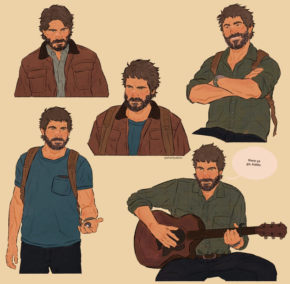 sharkydans_'s tweet image. happy (BELATED) birthday old man🍂 #tlou #tlouday #TLOU2 #joelmiller