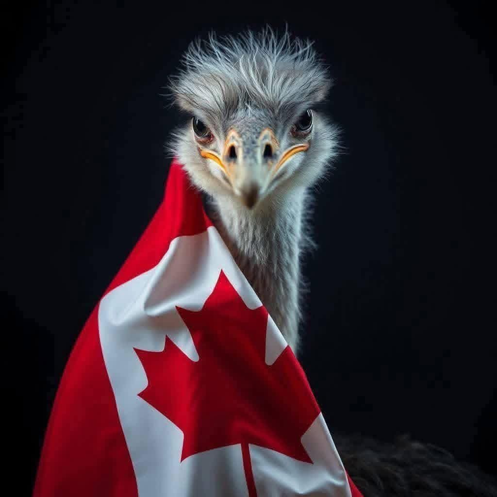 PaulClarkCre8s's tweet photo. Hey #ElonMusk can you scoot a satellite over the BC farm to show the world what the CFIA is really doing to those Ostriches? https://t.co/R5CteV5n50