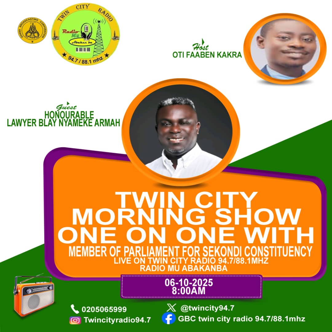 LawyerBlayArmah's tweet photo. Join me on GBC Twin City Radio 94.7/88.1 tomorrow morning. https://t.co/Ubibxxd48i