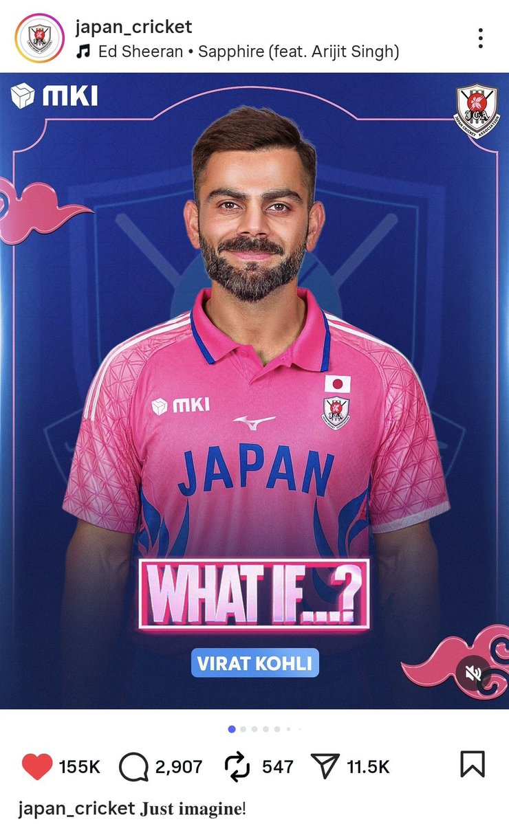 Abhay Rai (@abhay_rai_cop) on Twitter photo 🚨JAPAN CRICKET INSTAGRAM POST FOR VIRAT KOHLI. 🐐
- King Kohli, The Global Icon..!!!!
#ICCWomensWorldCup2025
<a href="/imVkohli/">Virat Kohli</a> 🚨JAPAN CRICKET INSTAGRAM POST FOR VIRAT KOHLI. 🐐
- King Kohli, The Global Icon..!!!!
#ICCWomensWorldCup2025
<a href="/imVkohli/">Virat Kohli</a>