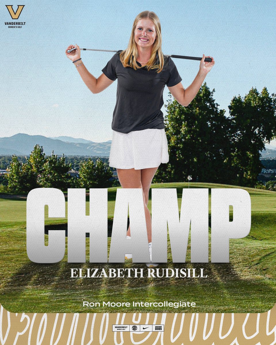 🗣️ Rudy, Rudy, Rudy

The freshman wins her first crown as a collegiate golfer with a 206 to claim the Ron Moore Intercollegiate at -10 ⚓️⬇️