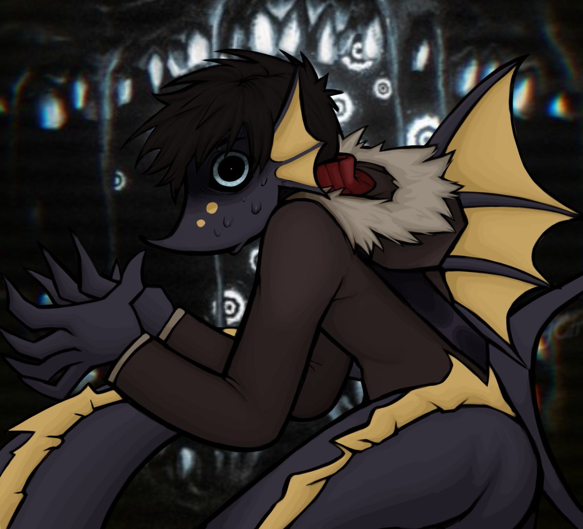 AbominableShark's tweet photo. New pressure OC! their name is Rowan. +Pandemonium mention #pressureroblox #ocart #ibisPaintX https://t.co/uBA7t1jlOk