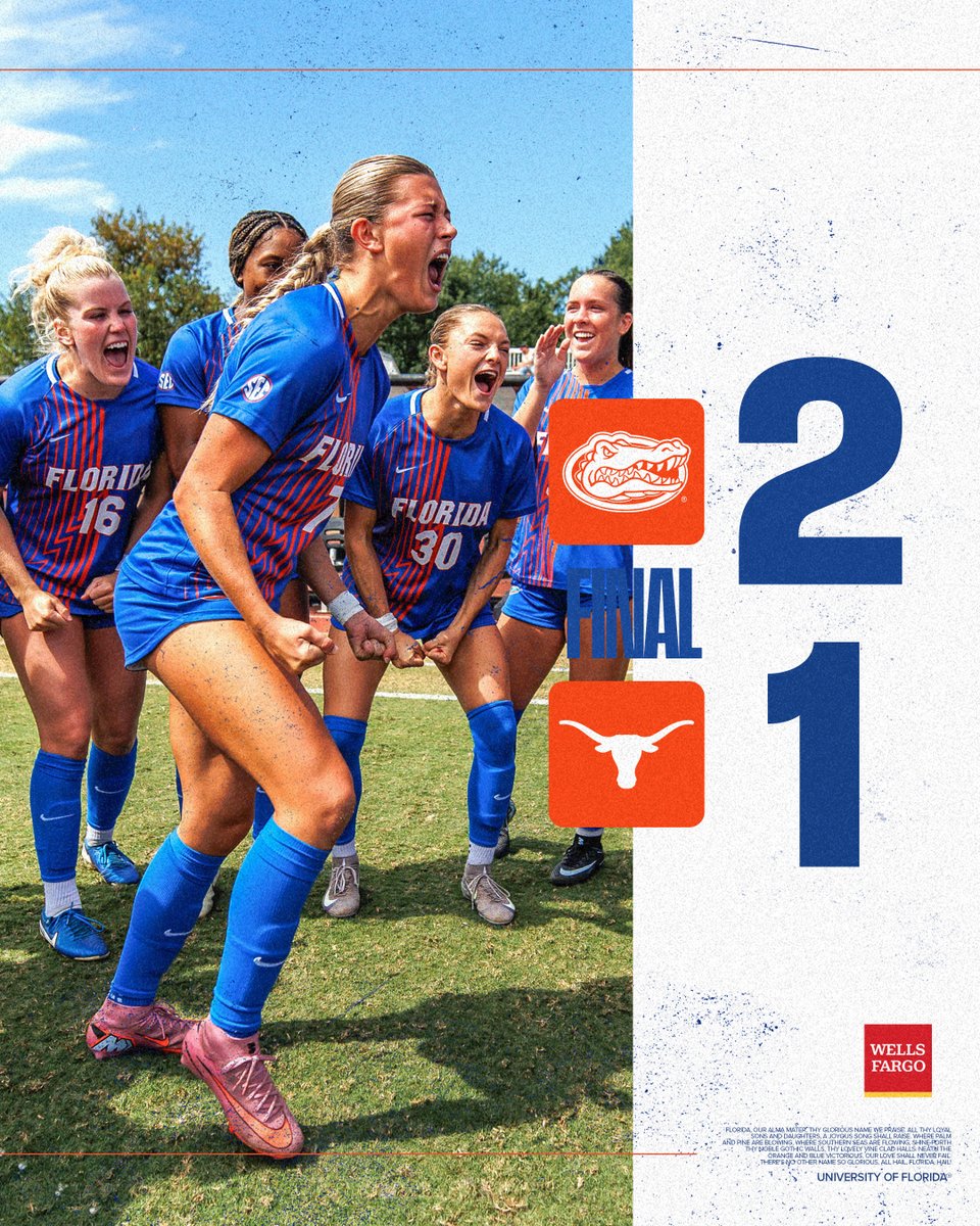 GatorsSoccer's tweet image. Coming home with a conference win!!!
#GoGators | Presented by @WellsFargo