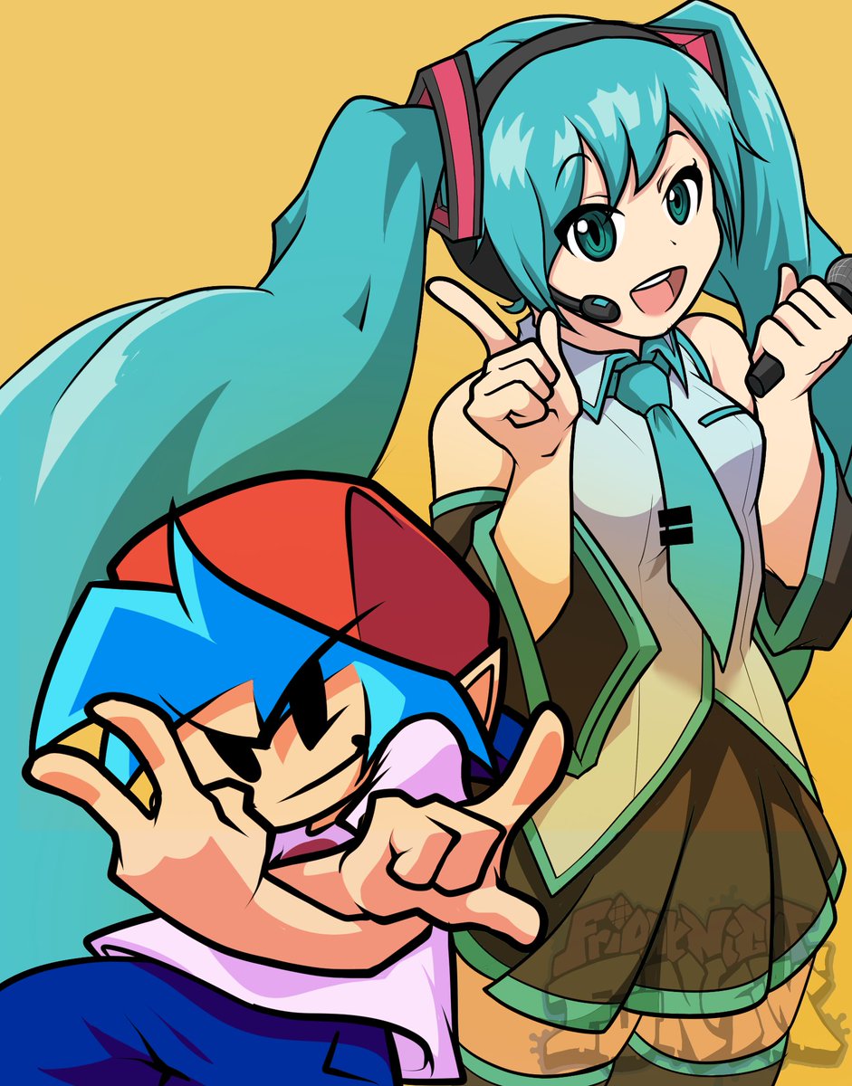Mykarm09's tweet image. Happy 5th Birthday Friday Night Funkin!!!

#fridaynightfunkin #HatsuneMiku #fnf5thanniversary