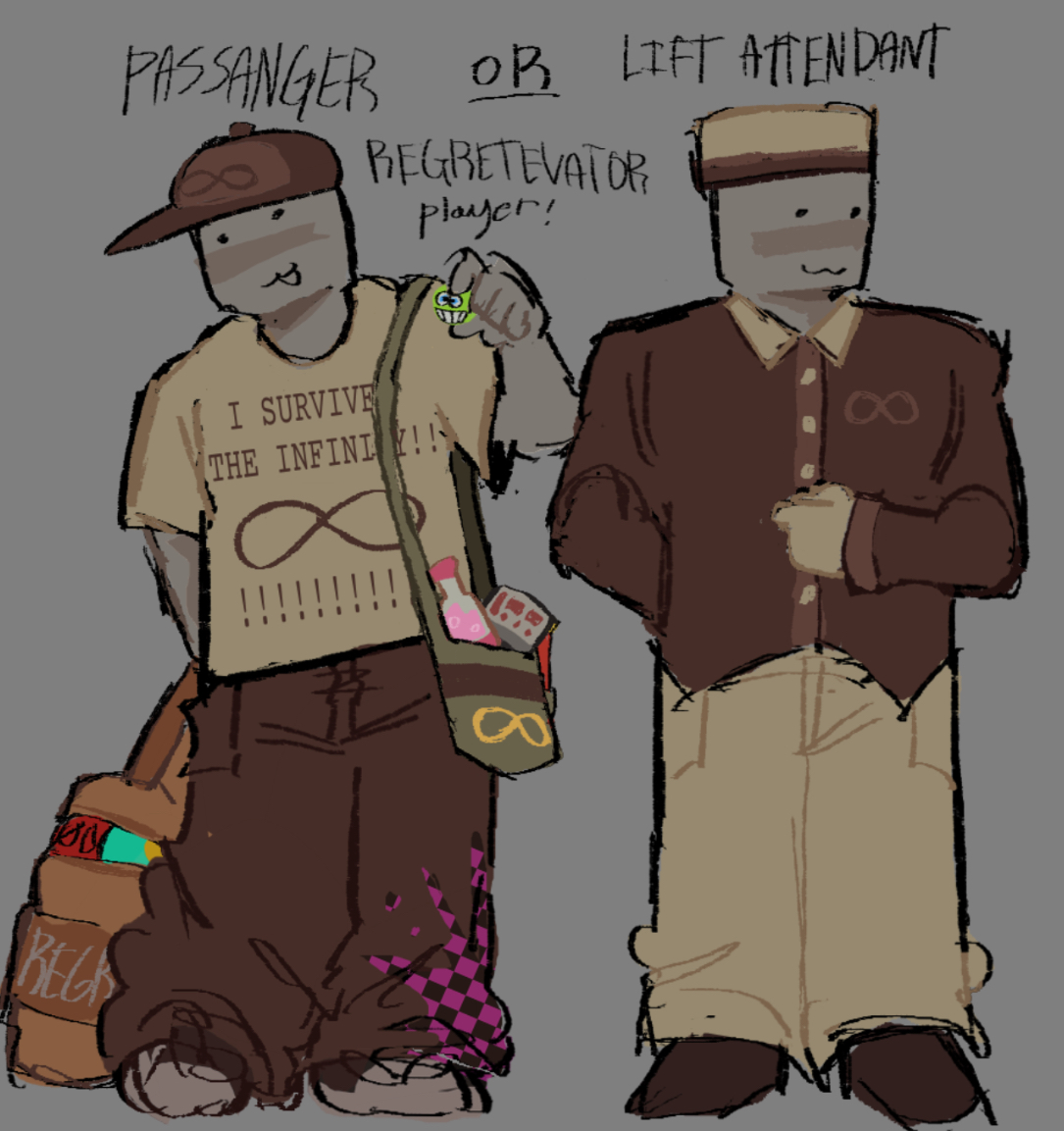 Played #Regretevator and had an idea for a possiblr “player” similar to expandable and tourist,,