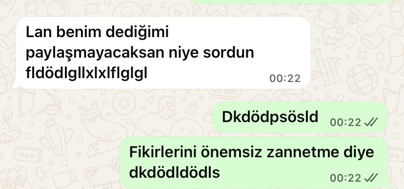 Erkek sus 
Veee   sus