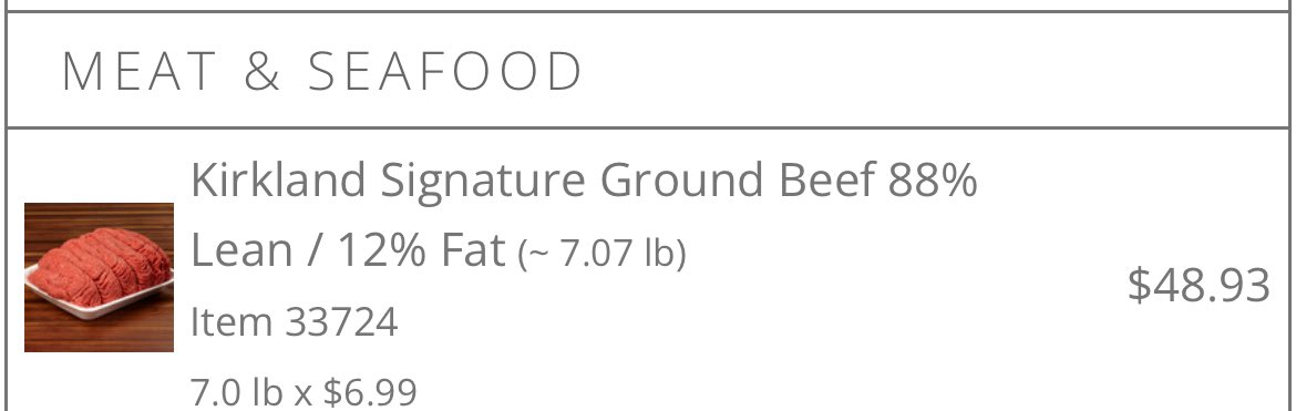 acmoorephd's tweet image. .@Instacart marks up ground beef more than $10 what I would pay in store. The convenience of not going to Costco on a Sunday afternoon comes at a price!