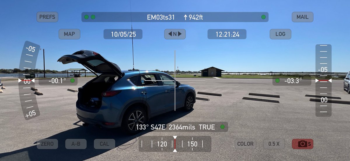 Home and reviewed recordings.. logs may be tomorrow… 10 hrs 490 miles 2 grids (EM04 EM03) 2 POTA 40 cw 33 SAT.. need food/nap THANKS!!