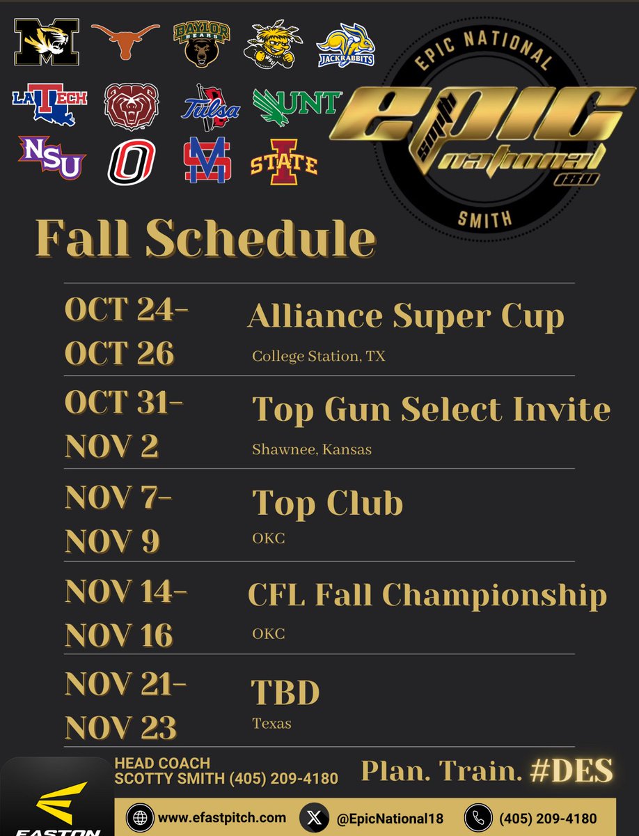 Rylann Beeson (@rbeeson80) on Twitter photo It’s Go Time!! <a href="/EpicNational18/">Epic National 18U Smith</a> It’s Go Time!! <a href="/EpicNational18/">Epic National 18U Smith</a>