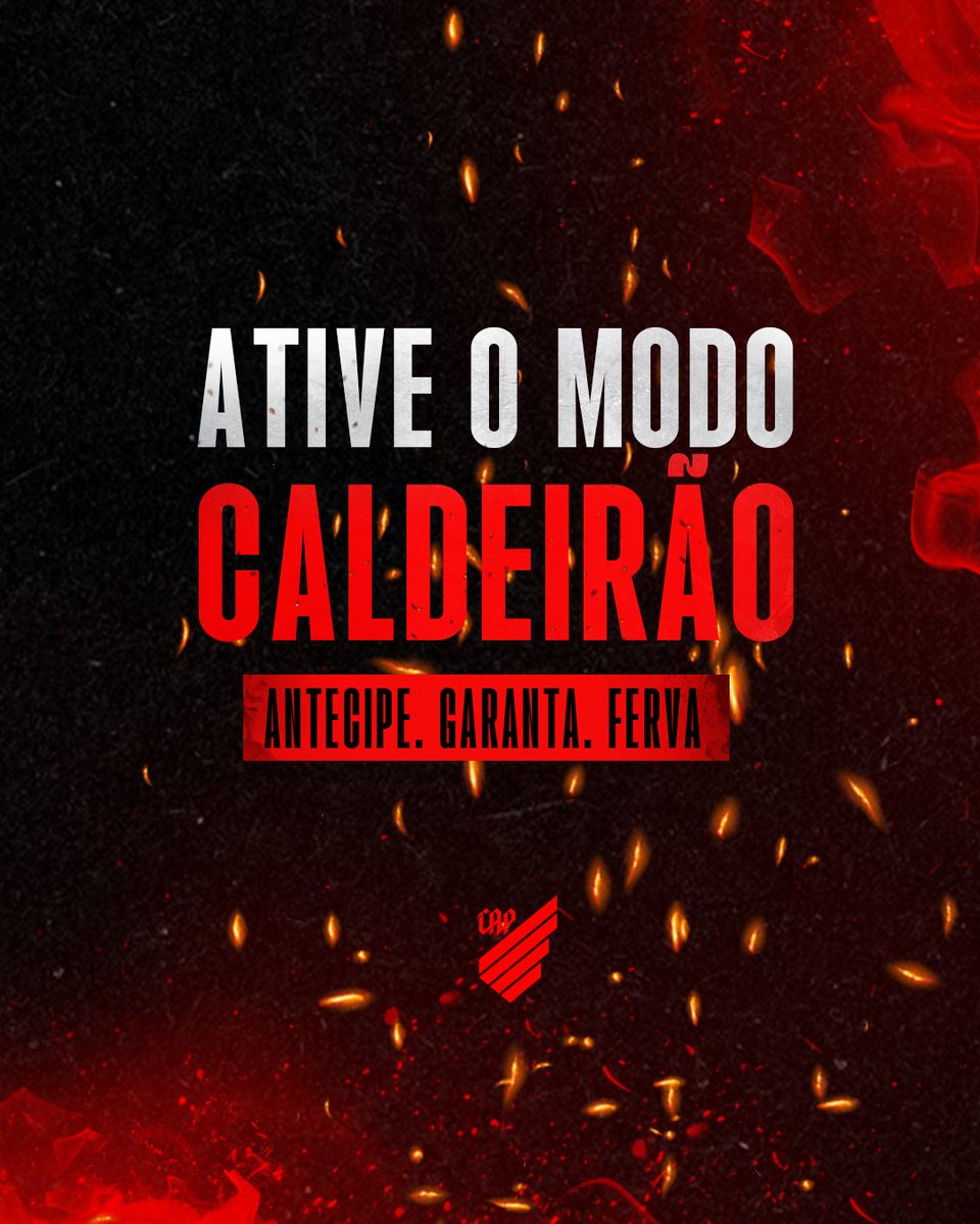 AthleticoPR's tweet image. 🌪️ A Arena da Baixada só ferve com você vibrando junto! ATIVE O MODO CALDEIRÃO!

Saiba mais: tinyurl.com/ModoCaldeirao2…

#Athletico #ModoCaldeirão