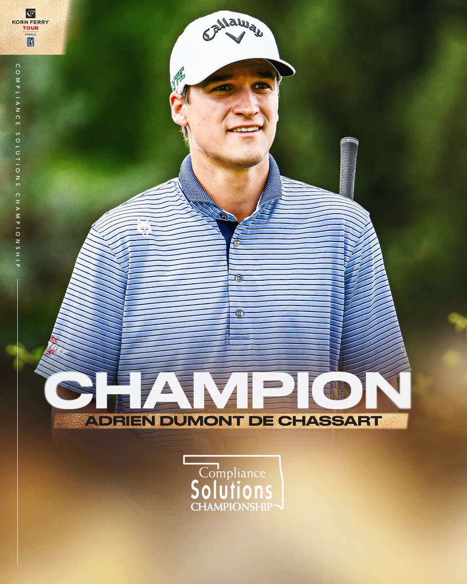 A new scoring record to par at -33 👏
 
Adrien Dumont de Chassart secures his second win <a href="/cschampgolf/">Compliance Solutions Championship</a> in historic fashion to lock up a return to the <a href="/PGATOUR/">PGA TOUR</a> in 2026.
