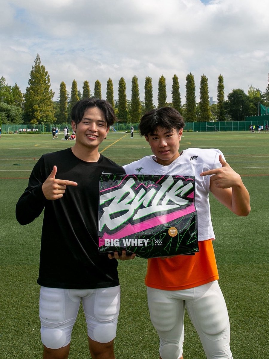 【Physical Up】
HORNETSの選手はBULKSPORTSさん(<a href="/BULKSPORTS/">BULKSPORTS</a> )のBIGWHEYを飲んで強靭な身体をGET！
豊富な栄養素をしっかり補給し、秋シーズンで勝利を目指します！